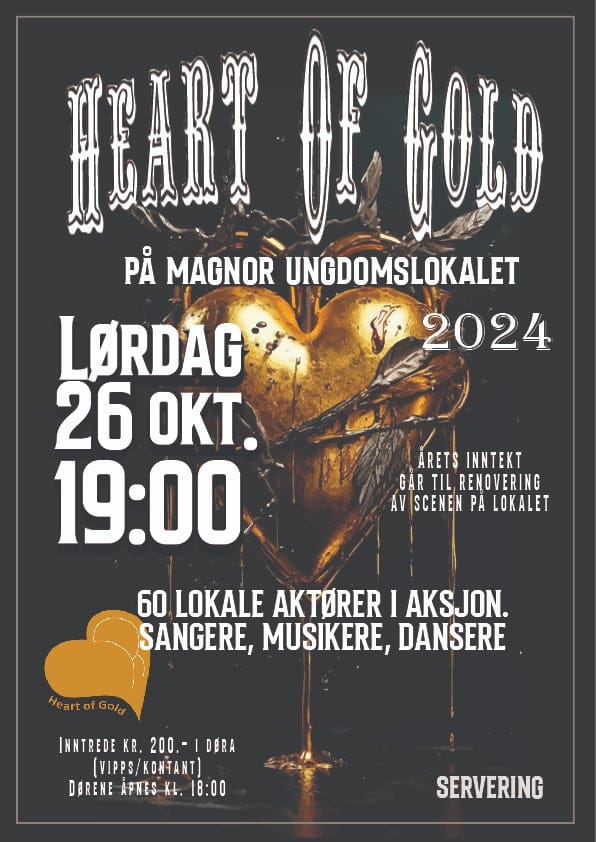 Mange har savnet de årllige Heart of Gold konsertene i Eidskog. Lørdag 26.oktober er ventetiden over.