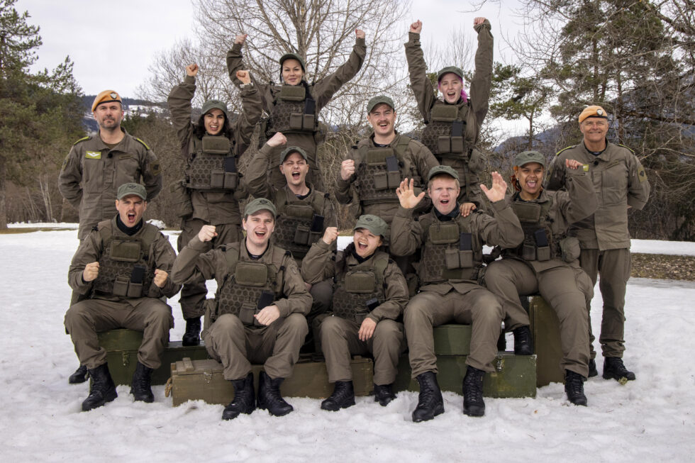 Sanne Biller fra Eidskog er en av 10 rekrutter i den nye tv-serien Kompani Lauritzen: Tropp 3.