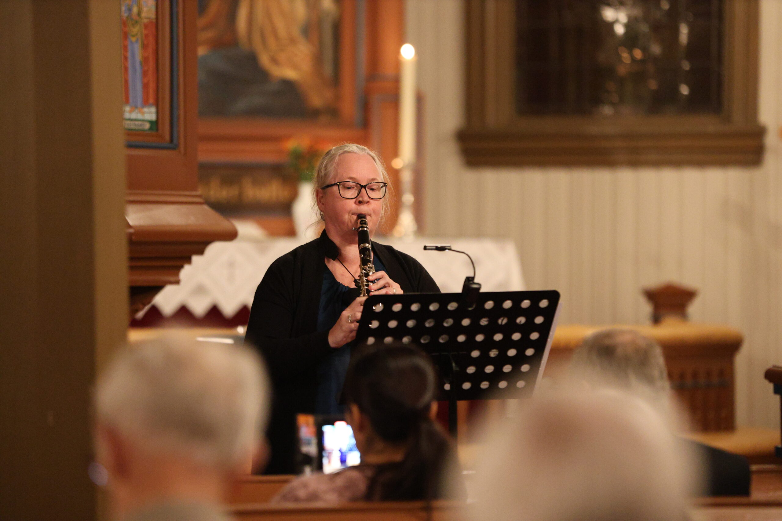 Gunn Kristin Svendsen spilte klarinett.