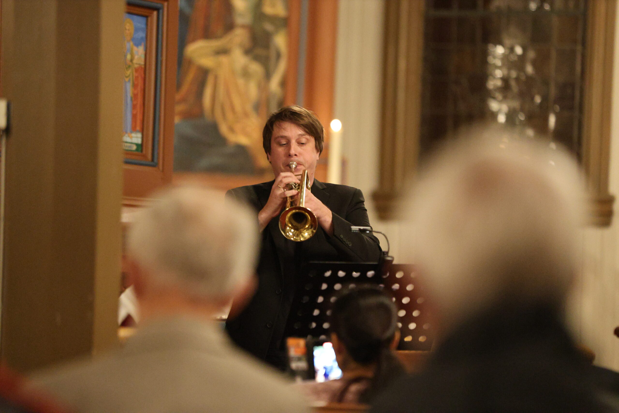 Christian Sandbakken spilte trompet.