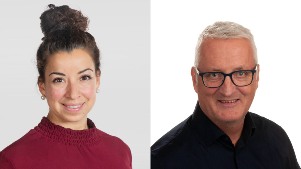 Seniorrådgiver i NHO Innlandet Alicia Slora Kristiansen og seniorrådgiver Stein E. Engebråten, Nav Innlandet.