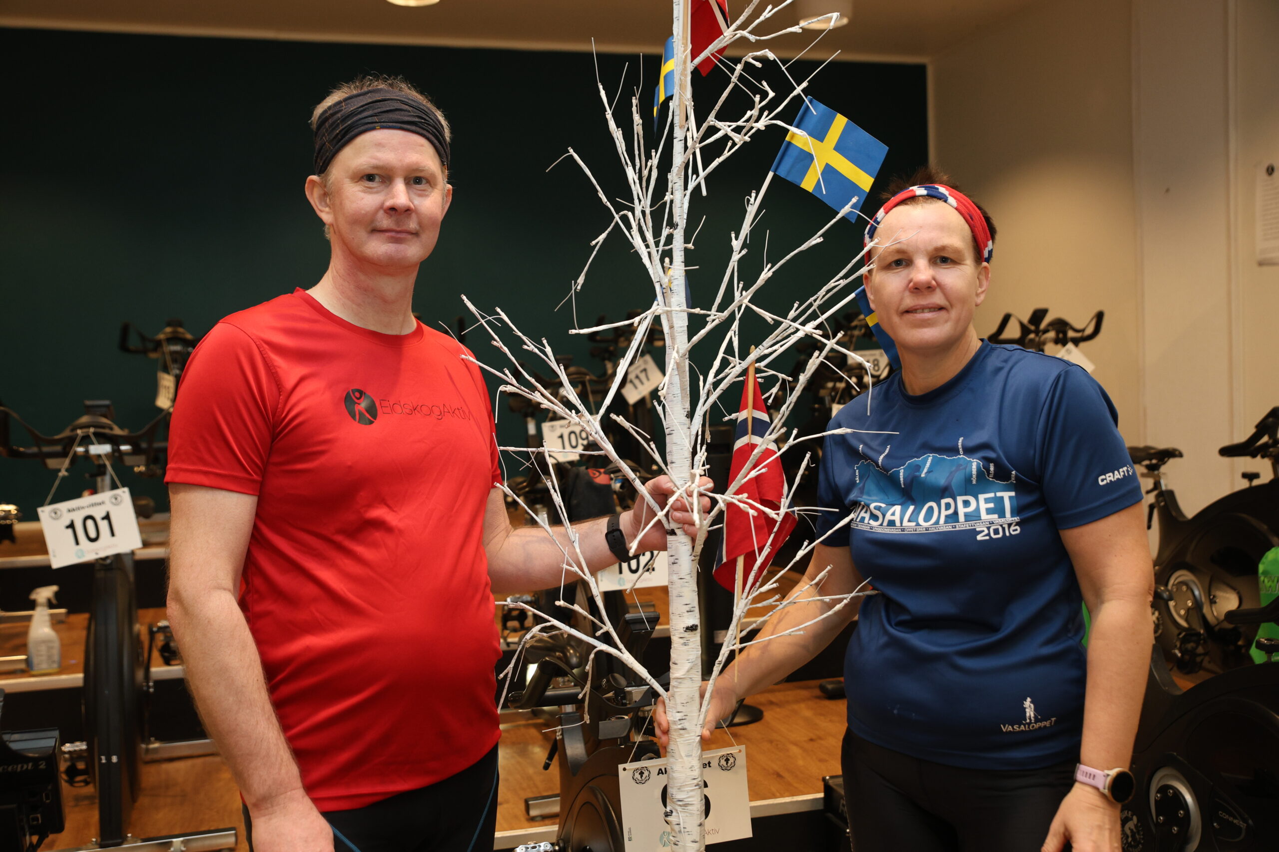 Jonas Samuelsson Ulrika Olsson koser seg stort når de kan spinne til Vasaloppet.