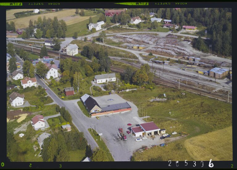 Flyfoto tatt over Magnor 24.september 1970.