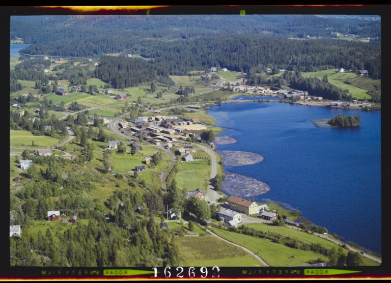 Flyfoto tatt over Vestmarka 3.september 1965