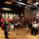 Scenen i Eidskog rådhus var full av musikere fra Kongsvinger og Eidskog tirsdag kveld.