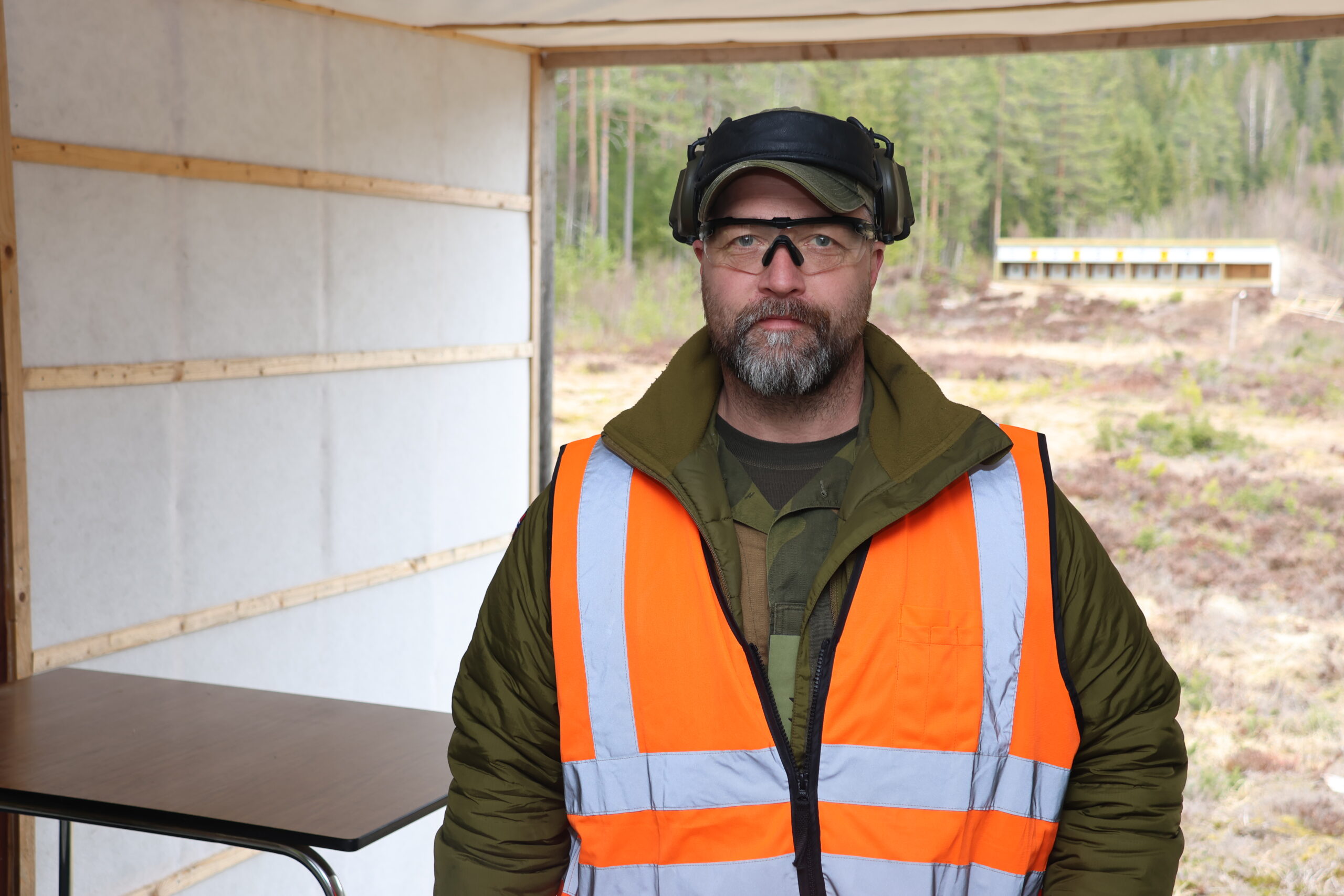 Eidskogingen Hans Jørgen Ruud er løytnant og troppsjef for troppen som har oppholdt seg blant annet på Revlemoen denne uka.