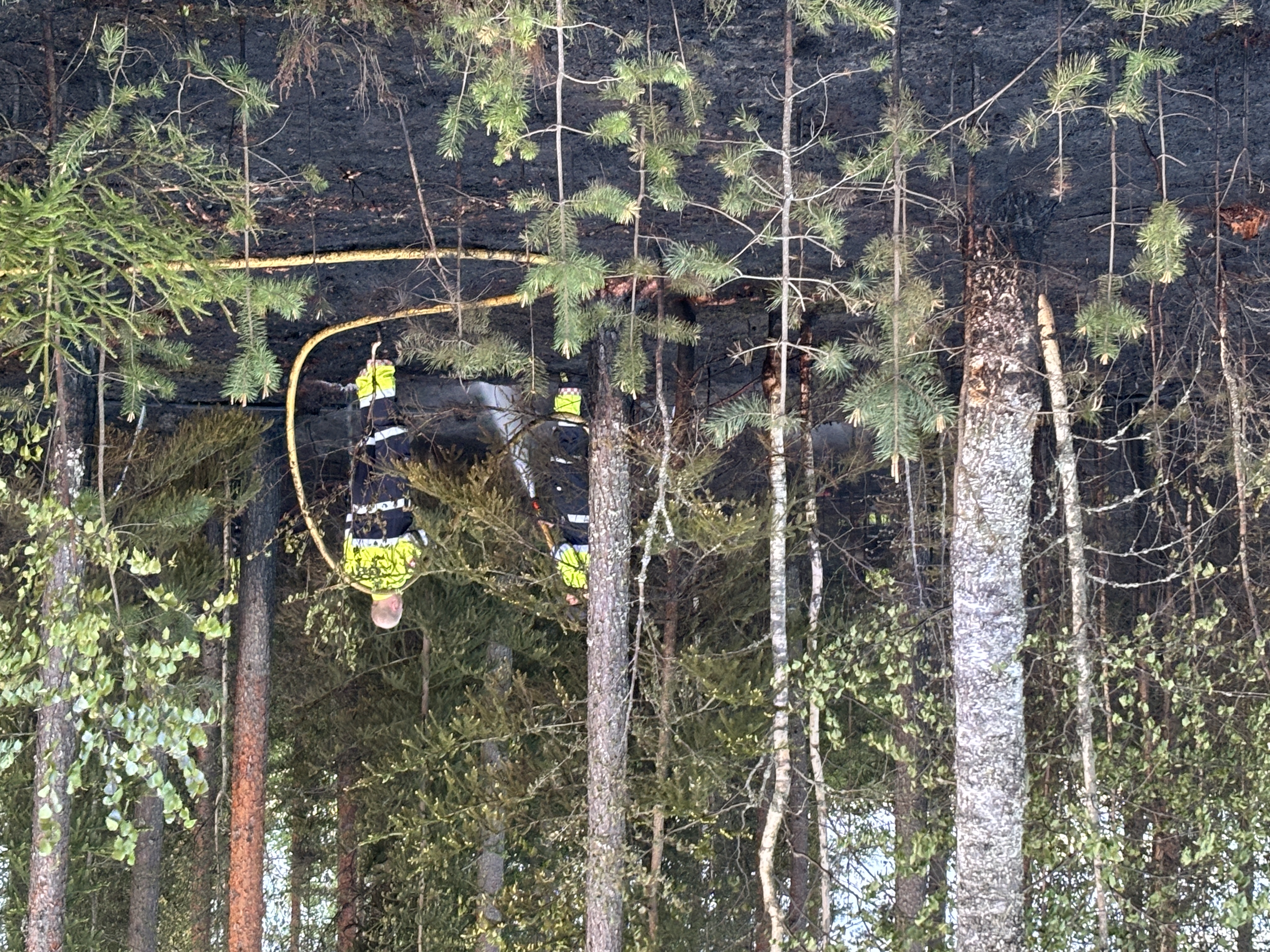 Brannvesenet fikk forholdsvis rask kontroll på brannen som spredte seg raskt.