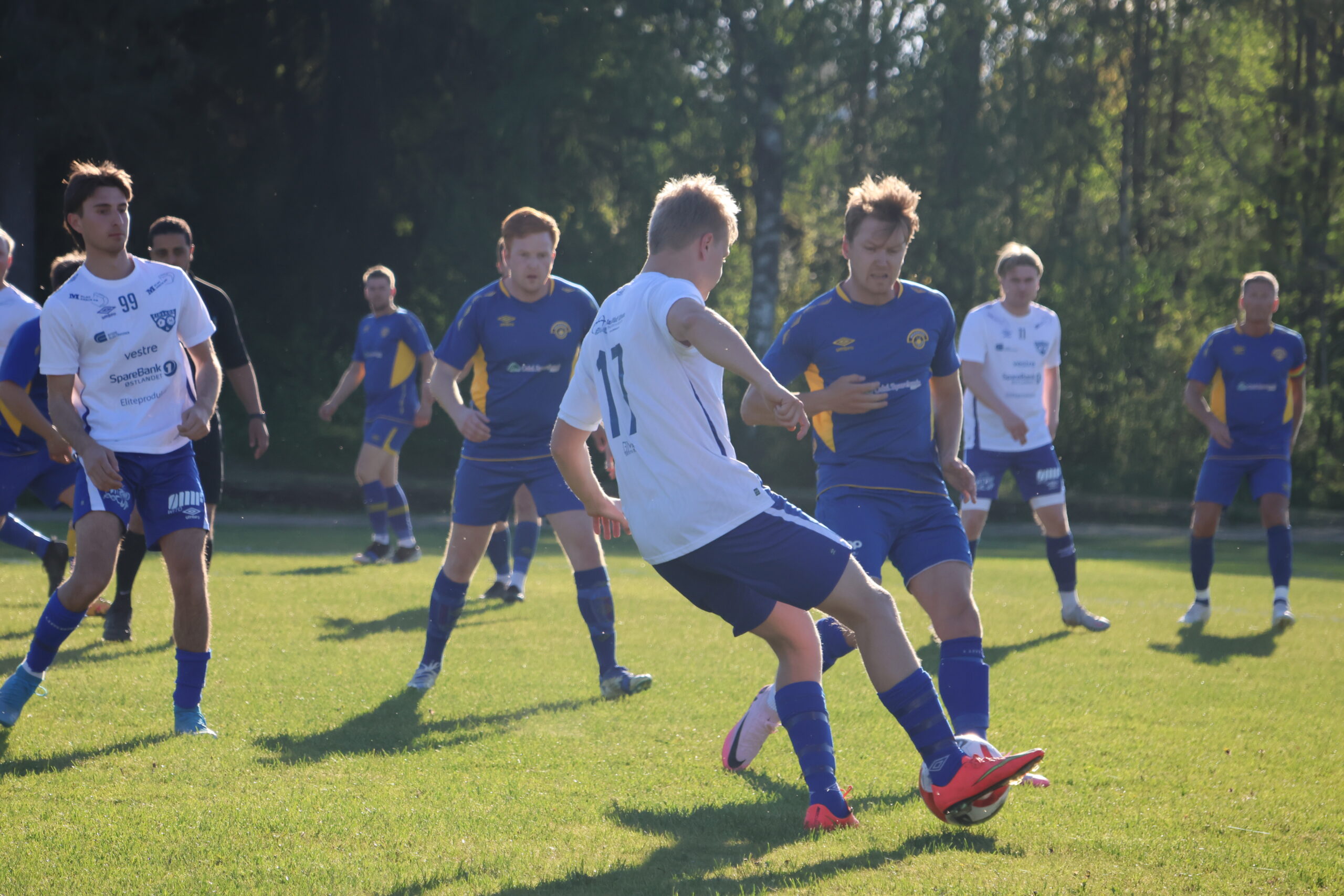 Det ble kjempet innbitt om å få vinnermålet. Men det endte med 2-2 i kampen mellom Eidskog og Brandval