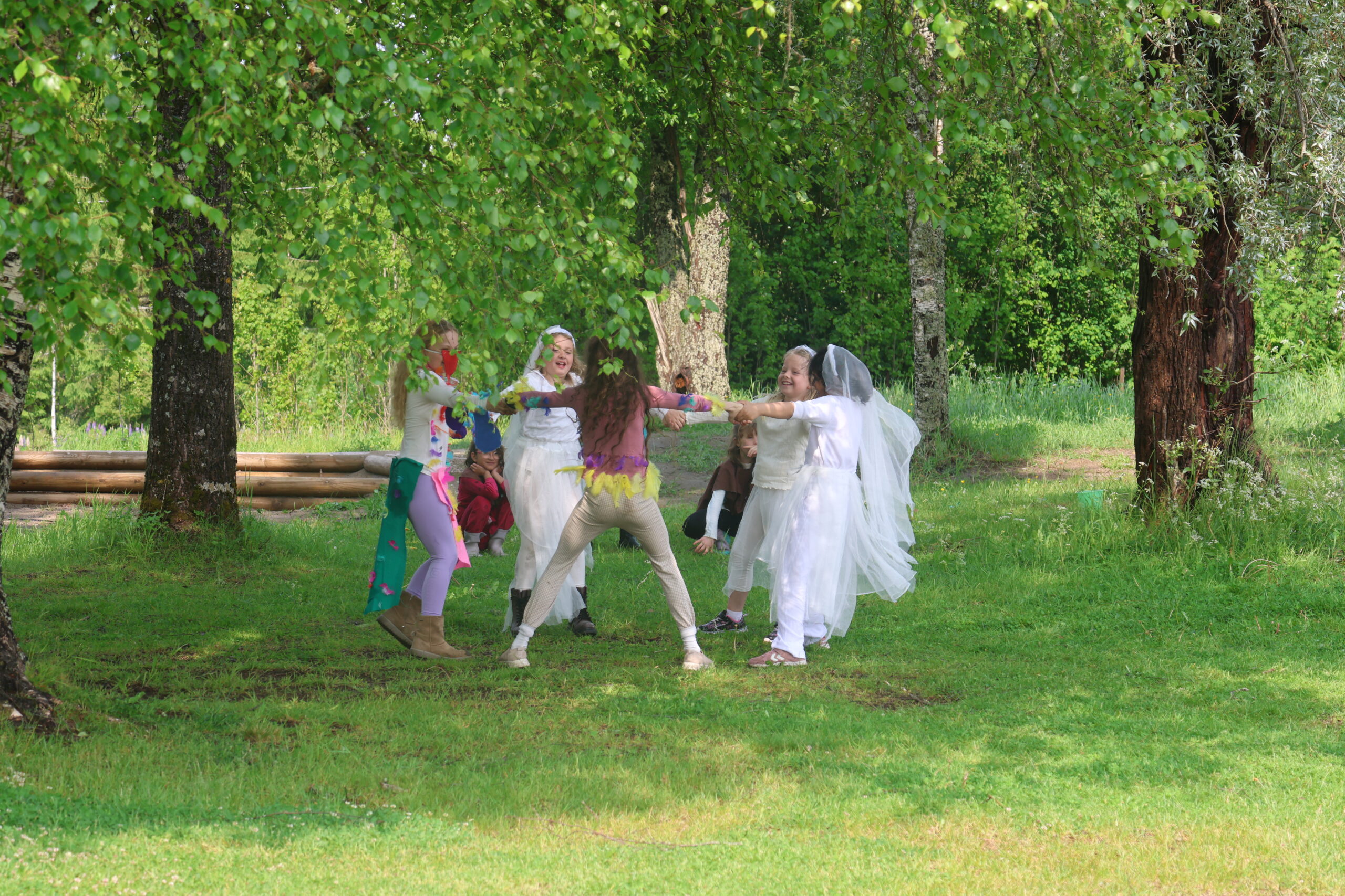 Til musikk av Edvard Grieg danser elevene i prosjektgruppe Dans seg gjennom de fire årstider.