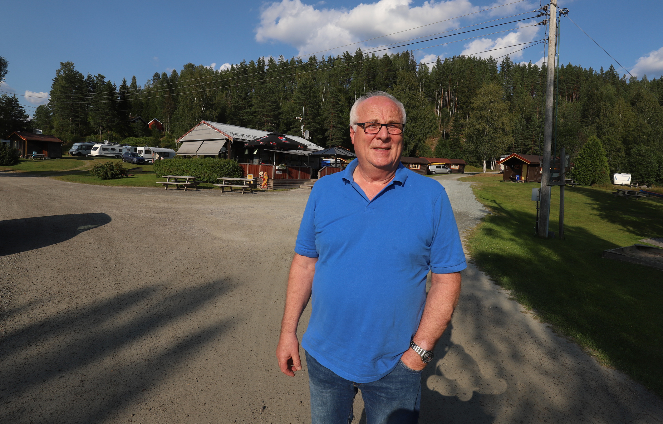 Gudmund Gulbrandsen har lenge vært bekymret for trafikksikkerheten i forbindelse med Rv.2.