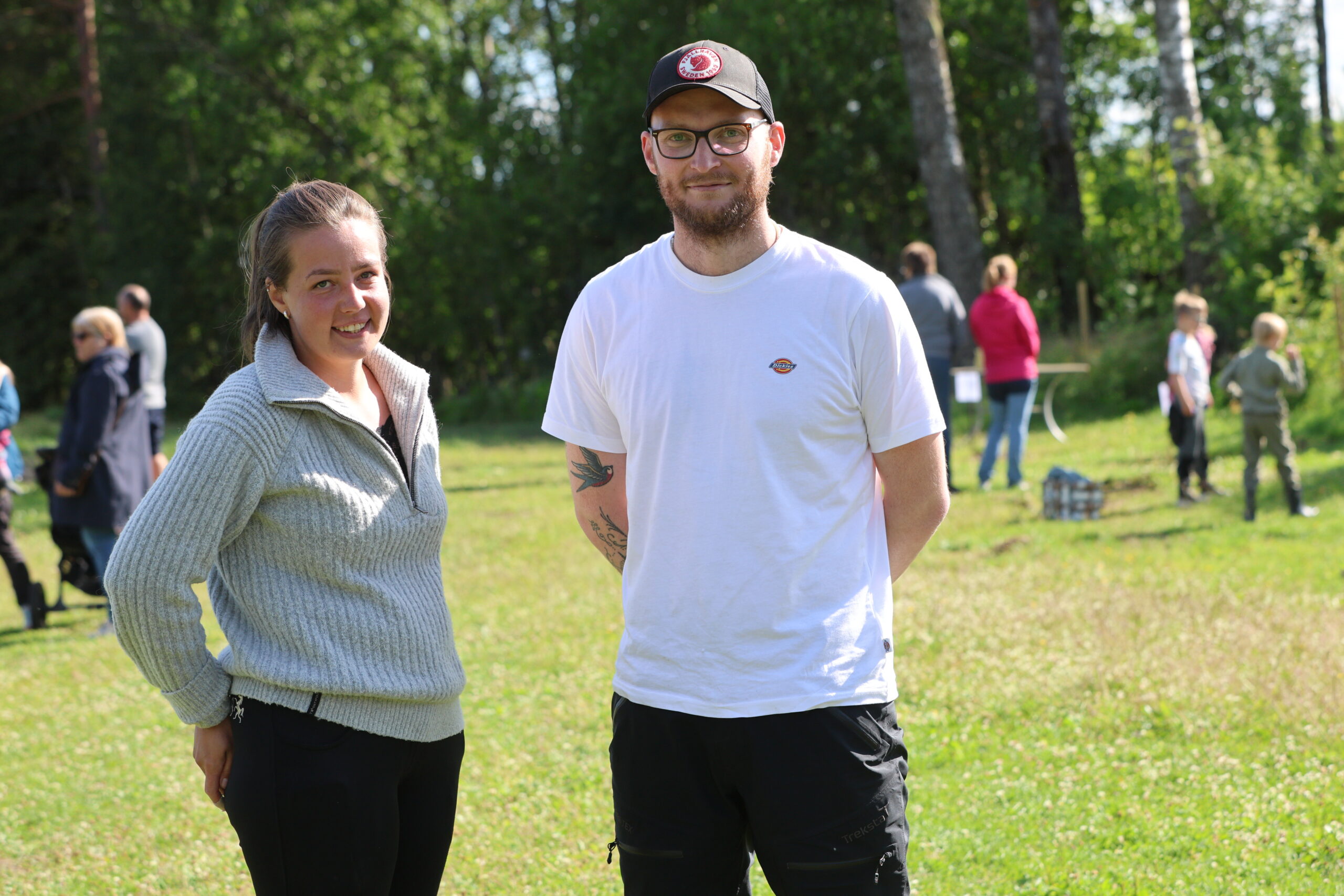 Joachim Silkebækken og Nora Krogh var godt fornøyde med gjennomføringen av åpen dag.
