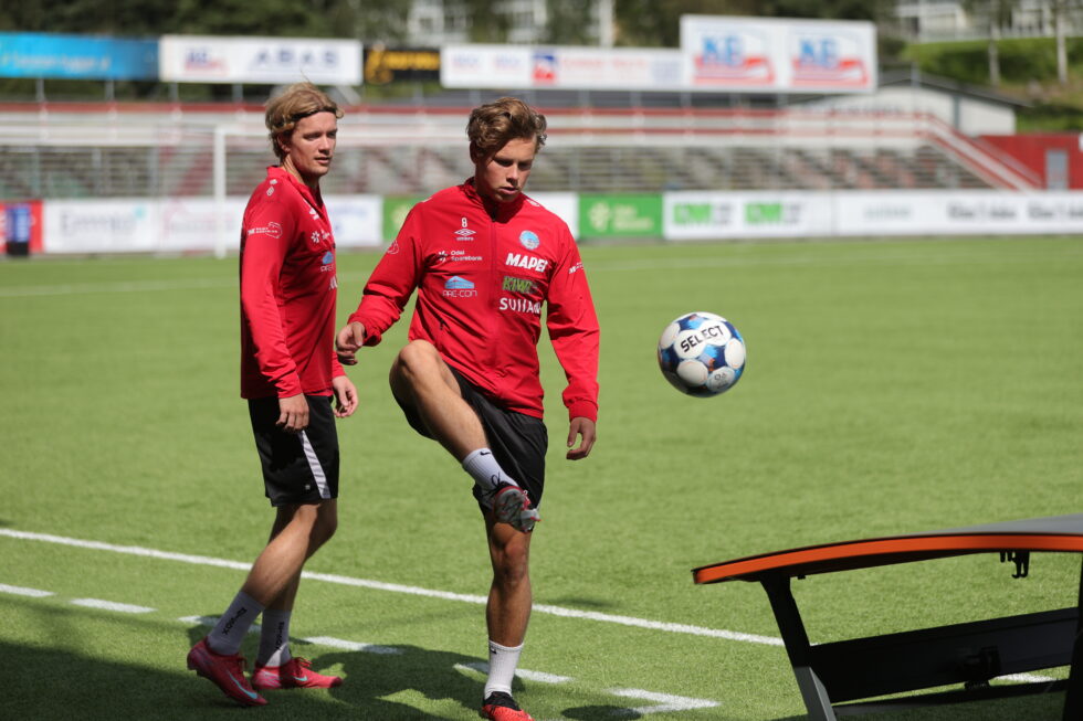 Fredag var det en rolig økt for Jesper Grundt og resten av KIL-laget før de tar imot Stabæk til kamp søndag.