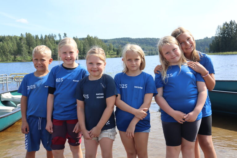 Matheus Huse Fjeld, Mathea Nilsson, Mathea Eoline Lindkjølen Olsen, Nicoline Vrangsagen, Martha Konstanse Bakke Billerud og Anne Mathilde Huse Fjeld var noen av barna som storkoste seg på aktivitetscampen i regi av Vestmarka Idrettslag.