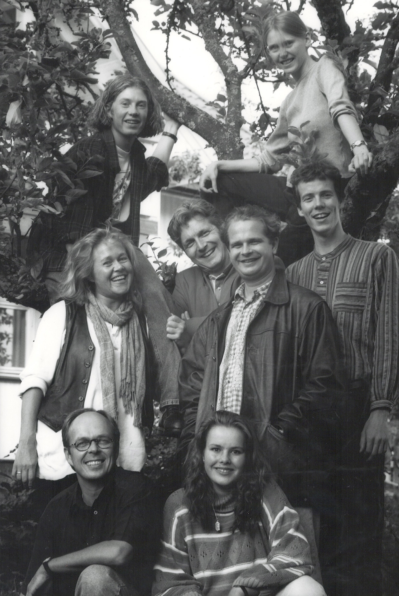 Skuespillerne fra «The Fantasticks»: Jarle Nereng, Ane K. Myhrvold, Per Andreas Tønder, Gry Sandland, Gunnar Lukerstuen, Freddy Kjensmo, Stein Anker Søtvedt og Birgit Brinck.