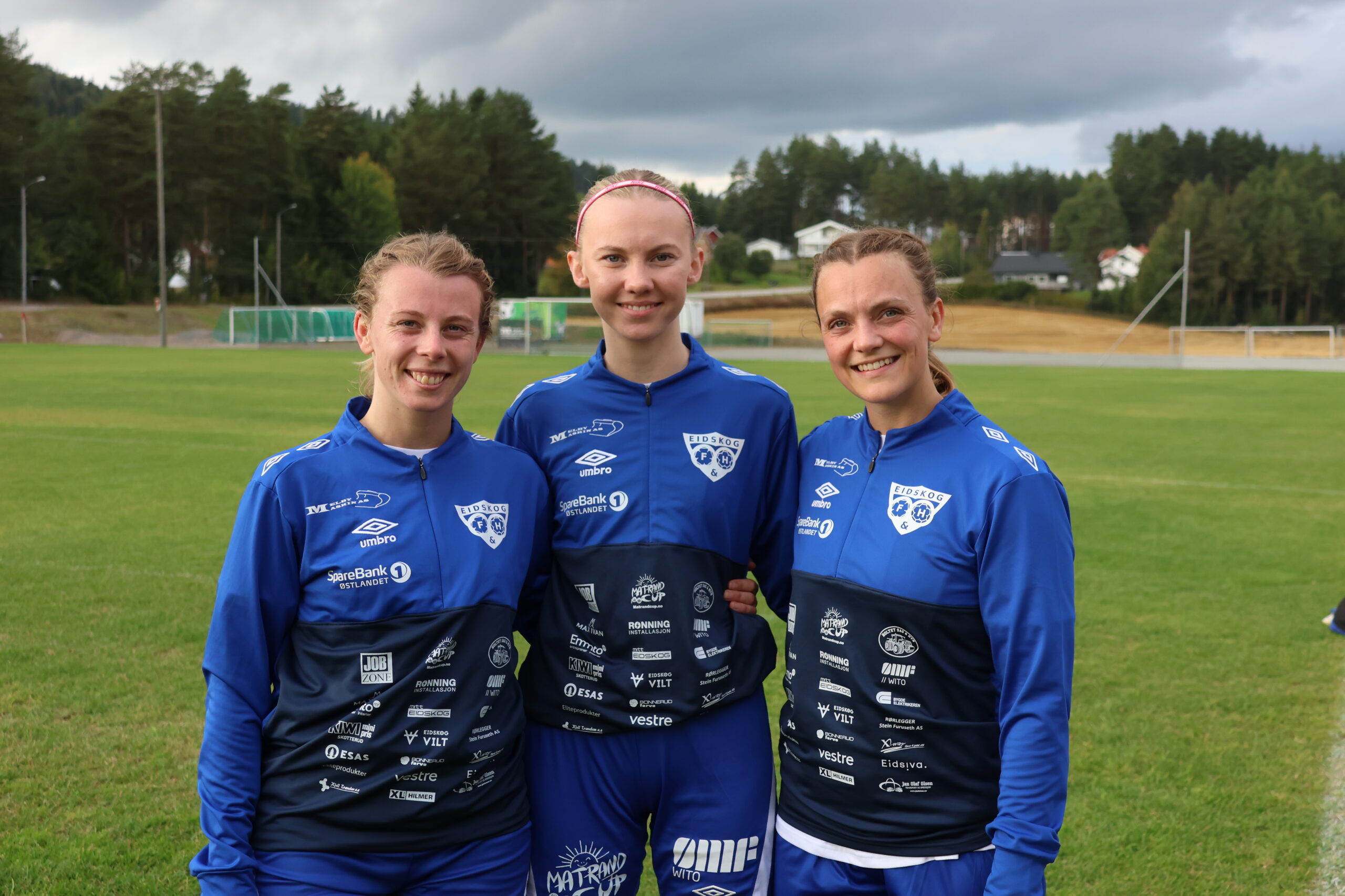 Mali Granheim, Emma Fjeld og Jenny Bjerknes satte hvert sitt mål for Eidskog i søndagens kamp mot Skjetten.