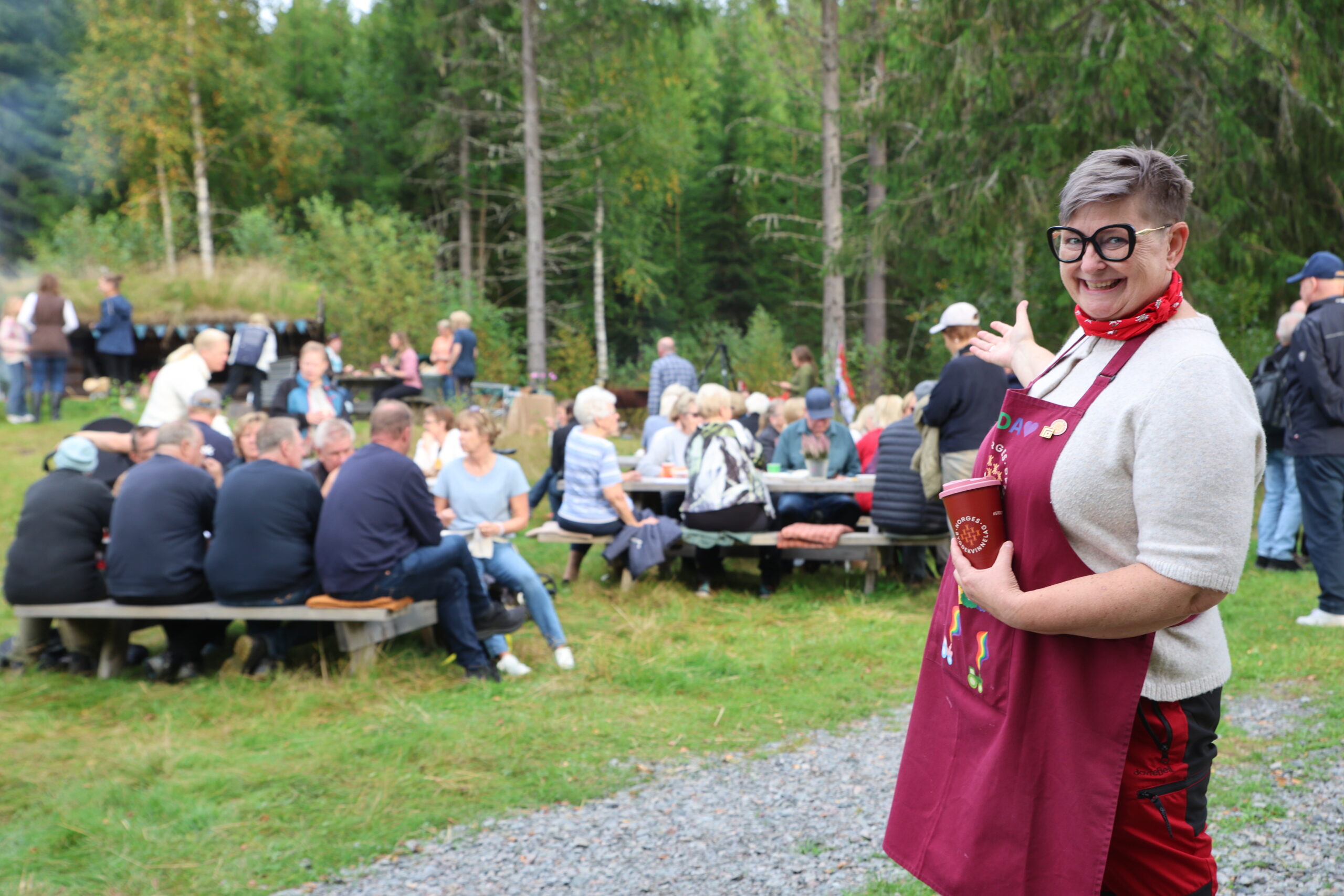Leder av Hedmark bygdekvinnelag, Oddrun Merete Sagevik var strålende fornøyd med arrangementet.