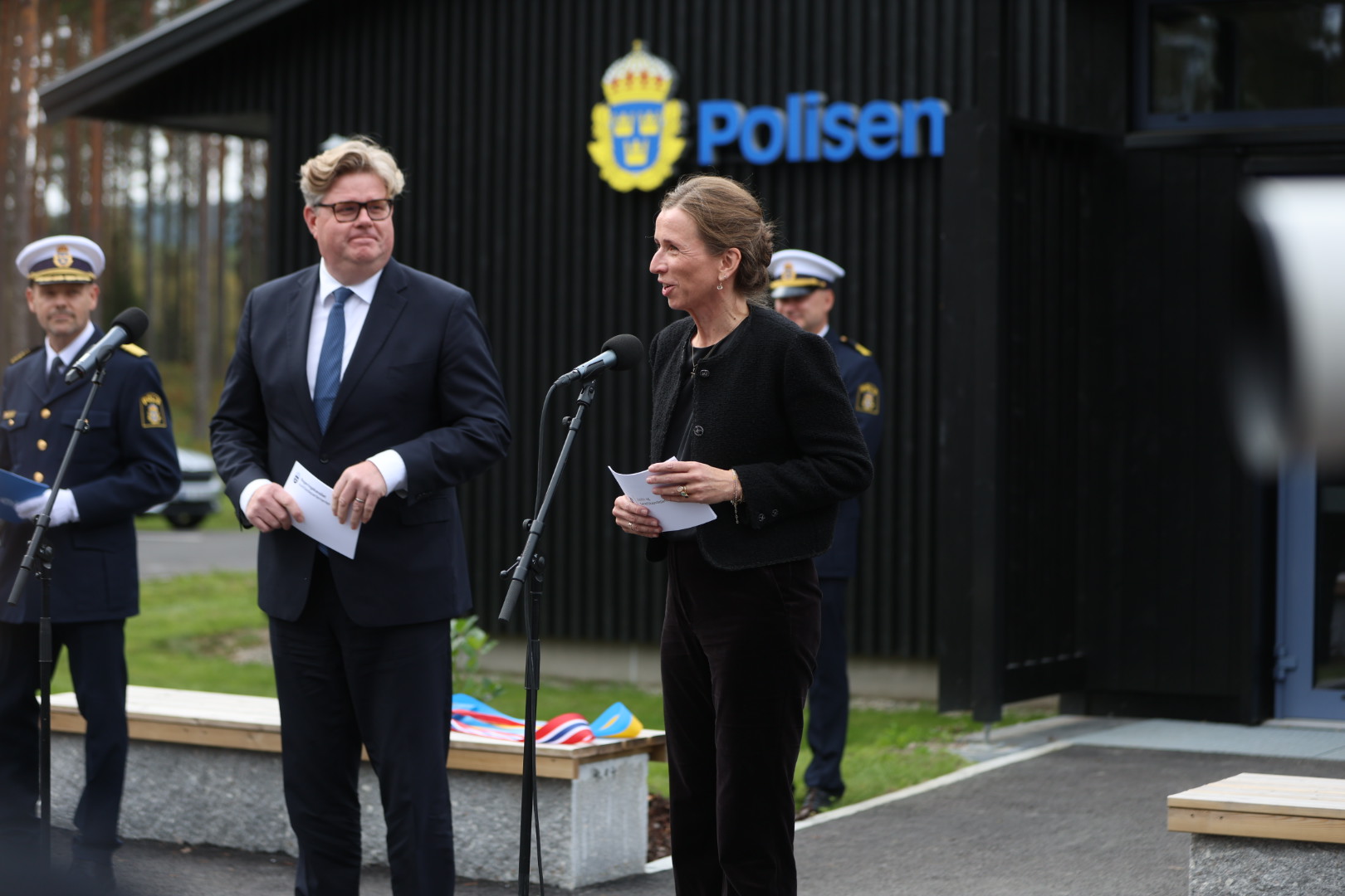 Sveriges justisminister Gunnar Strömmer og Norges justisminister Astrid Aas-Hansen