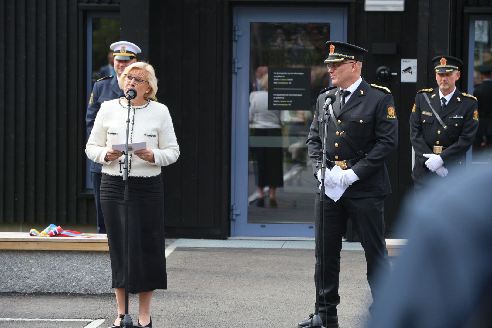 Petra Lundh, politidirektør i Sverige og Lars Erik Alfheim, assisterende poltidirektør i Norge.