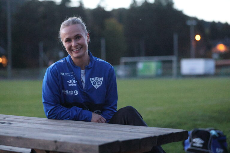 Tonje Cecilie Holm har blitt en målmaskin og stortrivdes i tiden sin i Eidskog.