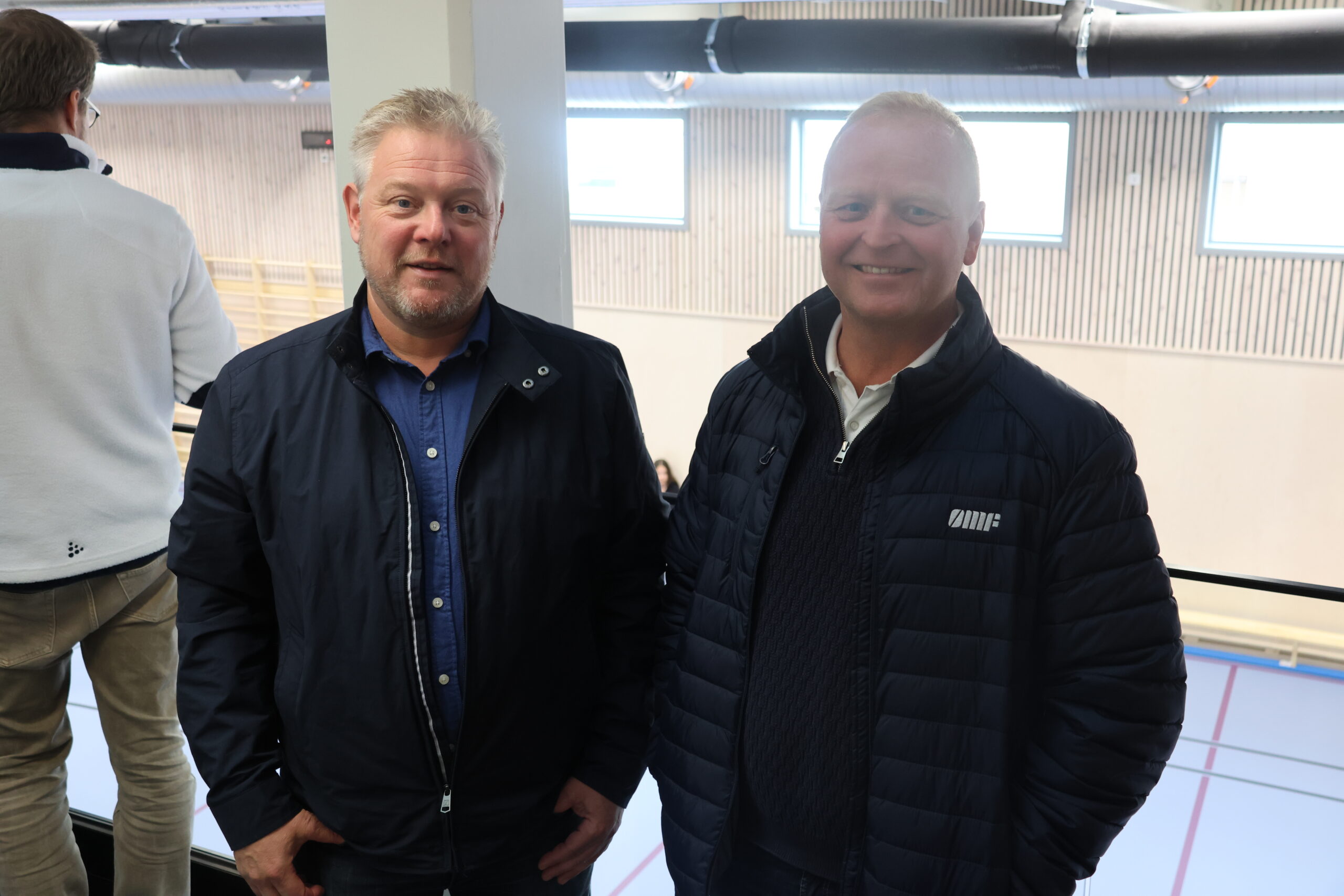 Hans Petter Walmann, prosjektleder i EIdskog kommune og Tom Wiggo Bjerknes, daglig leder i ØMF WITO forteller om et godt samarbeid gjennom hele prosjektet.