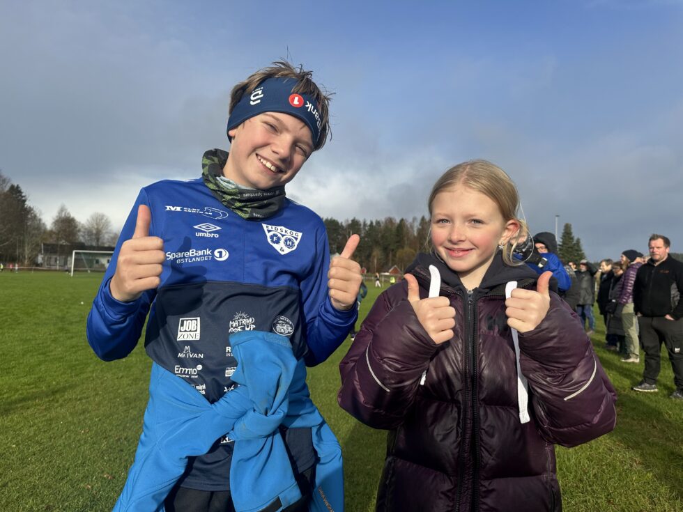 Øyvind Sørli og Ingrid Fredrikke Amundsen Udnæset fra Eidskog Montessoriskole er vandt med å holde seg i fysisk aktivitet.