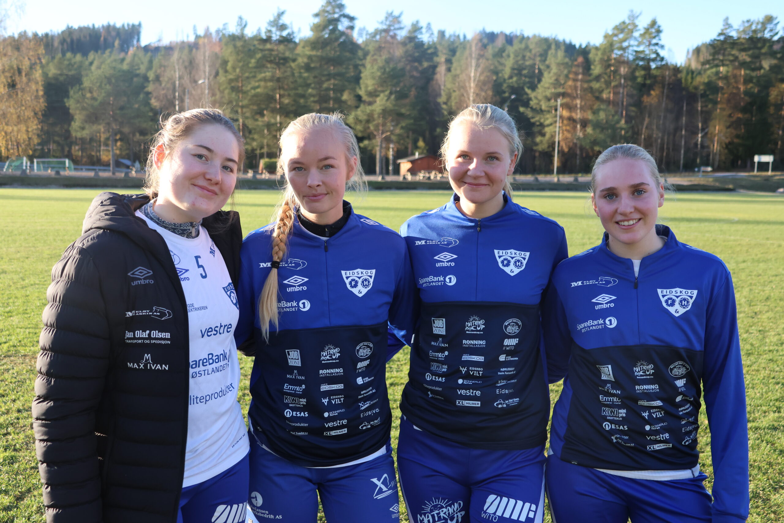 Mathilde Malmerengen, Anniken Nylend, Beda Johansen og Ella Hoel-Aasen er godt fornøyde med sesongen.