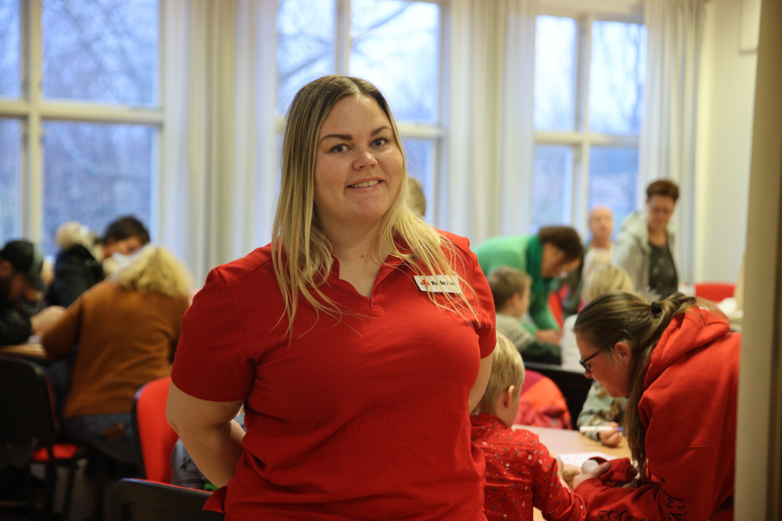Jenny Fjeld var godt fornøyd med gjennomføringen av Eidskog Røde Kors sitt første juleverksted.