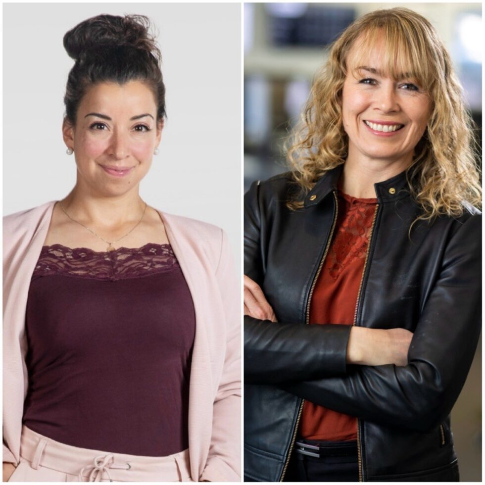 Linn Alicia Slora Kristiansen seniorrådgiver NHO og Marit Storvik direktør i Eidisva Bioenergi