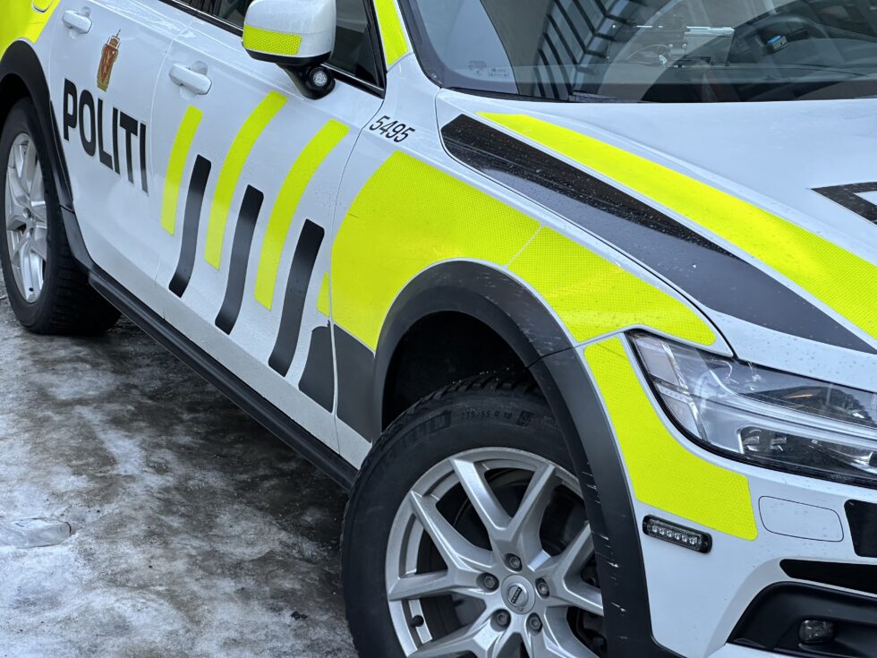 Politiet rykket ut etter melding fra vektere da en varebil sto delvis i grøfta i Eidskog.