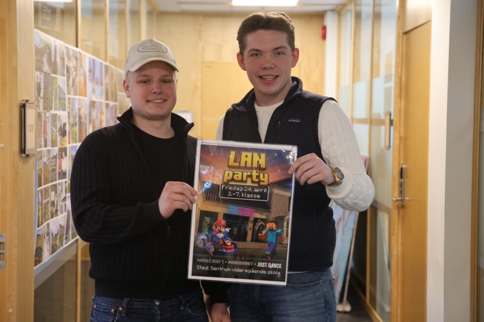 Denne gjengen med VG1 elever er klare til å sørge for en herlig fredagskveld med gaming.