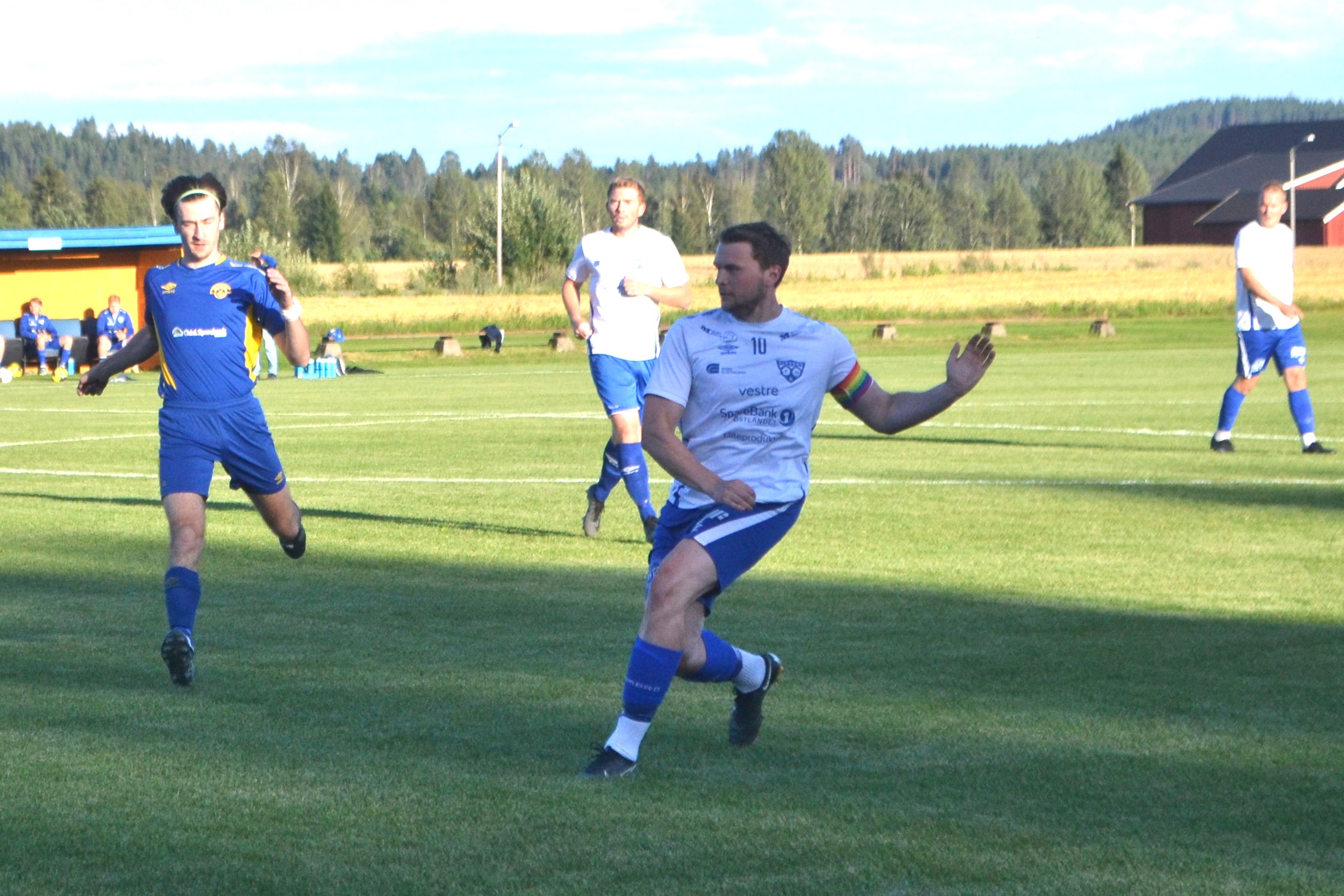 Sondre Fjeld Muri ble målscorer for Eidskog i seriepremieren søndag.