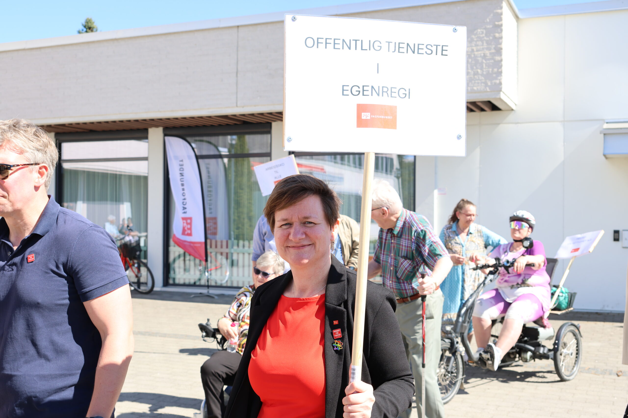 Lederen for over 400.000 fagorganiserte i Fagforbundet, Helene Harsvik Skeibrok la 1.mai feiringen til Eidskog.