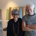 Smykkekunstner Inger Marie Berg og keramiker Tor Alex Erichsen er klare for å ta imot besøkende til årets Skoginger. Foto: Mette Børresen Dahle.